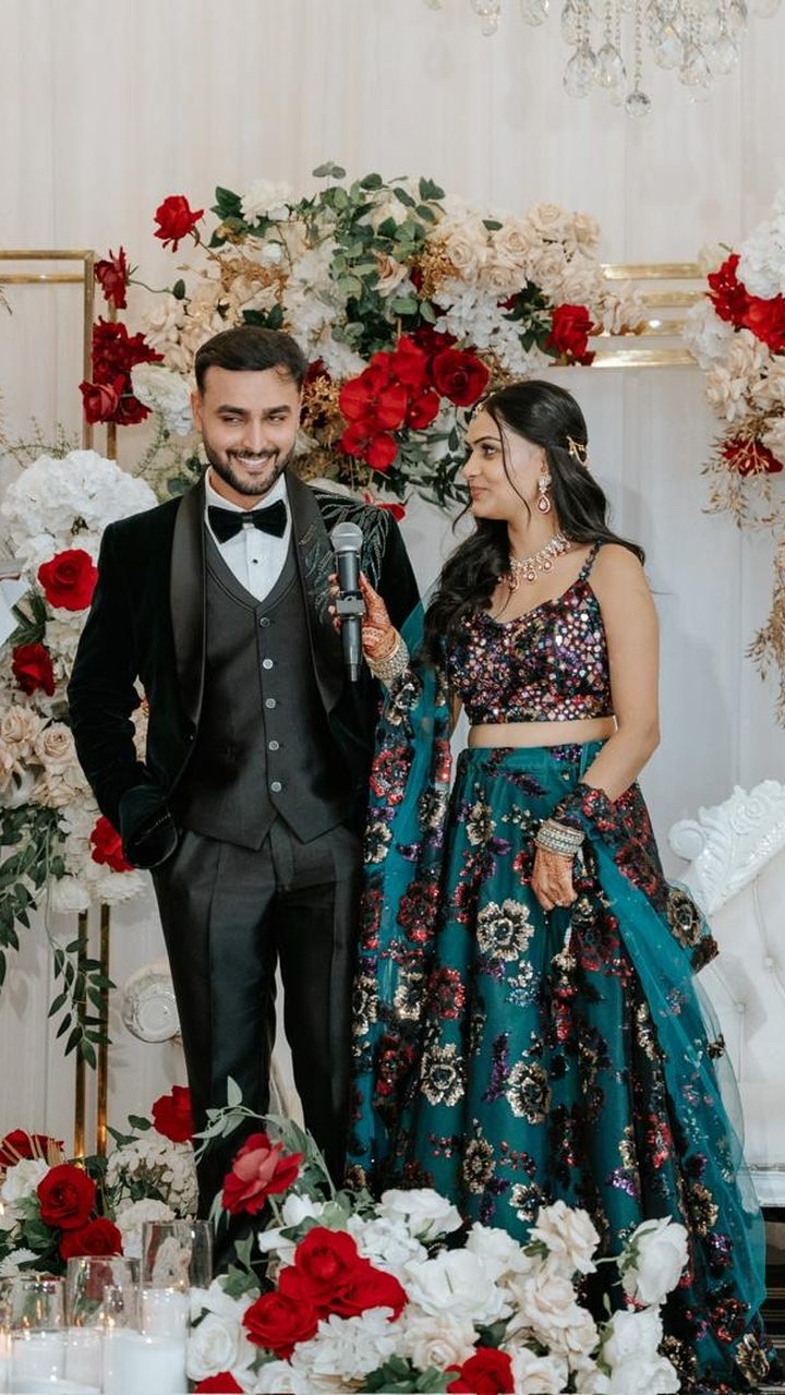 Aryan and Kriti at the floral stage of their Kashmiri–Rajasthani wedding at Eden Venues in Sydney — on video