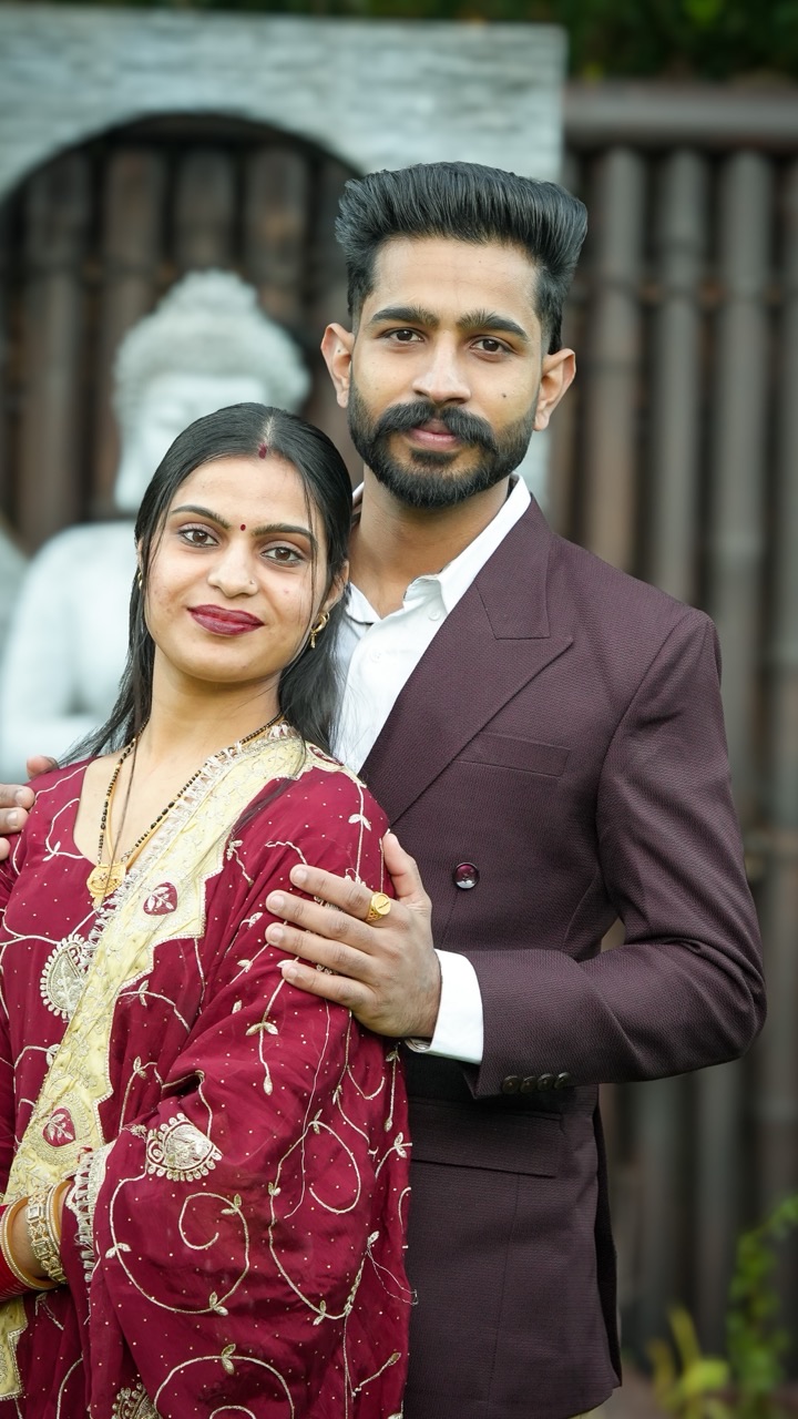 Prince and Sagandeep in front of the garden Buddha at their Sydney elopement — video